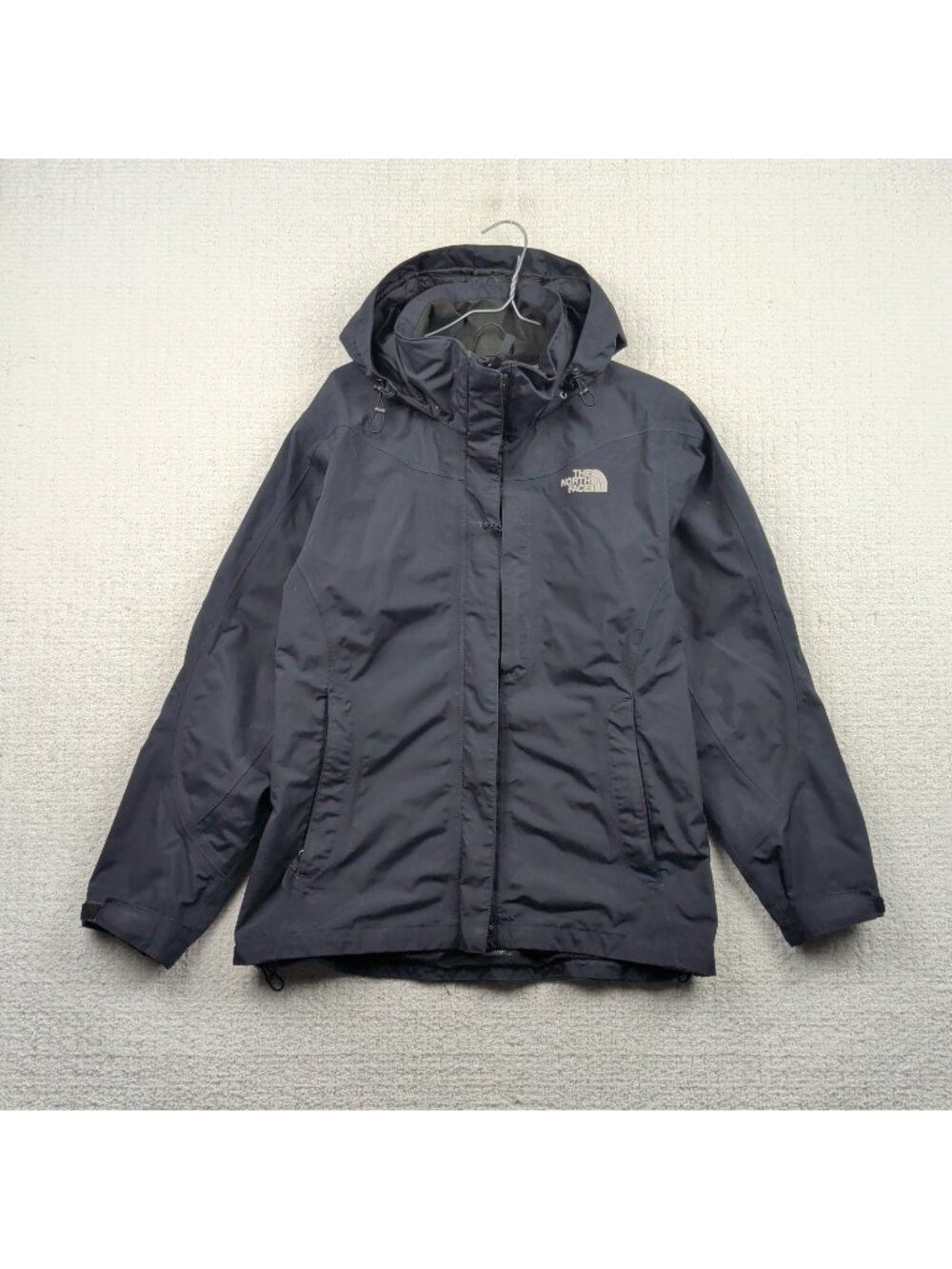 North Face Lightweight Rain Jacket HyVent Black Women’s Size M Gorpcore Outdoor